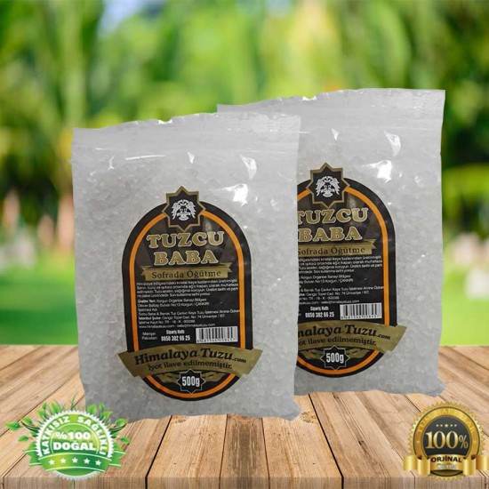 1Kg Beyaz Granül Himalaya Tuzu 84 mineralli 500g X 2 PAKET